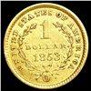 Image 2 : 1853-O Rare Gold Dollar CLOSELY UNCIRCULATED