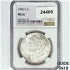 Image 1 : 1888-S Morgan Silver Dollar NGC MS61