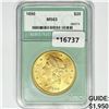 Image 1 : 1890 $20 Gold Double Eagle NTC MS63