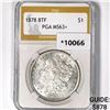 Image 1 : 1878 8TF Morgan Silver Dollar PGA MS63+