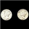 Image 1 : (2) FSB Mercury Silver Dimes (1916, 1941-D) UNCIR