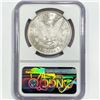 Image 2 : 1878 7TF Rev 79 Morgan Silver Dollar NGC MS61