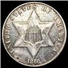 Image 1 : 1860 Silver Three Cent NEARLY UNCIRCULATED