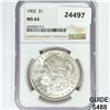 Image 1 : 1902 Morgan Silver Dollar NGC MS64