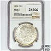 Image 1 : 1888 Morgan Silver Dollar NGC MS63