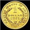 Image 2 : 1851-O Rare Gold Dollar CLOSELY UNCIRCULATED