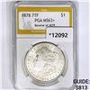 Image 1 : 1878 7TF Morgan Silver Dollar PGA MS63+ Rev of 79