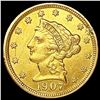 Image 1 : 1907 $2.50 Gold Quarter Eagle NEARLY UNCIRCULATED