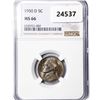 Image 1 : 1950-D Jefferson Nickel NGC MS66