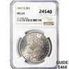 Image 1 : 1897-S Morgan Silver Dollar NGC MS64