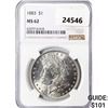 Image 1 : 1883 Morgan Silver Dollar NGC MS62