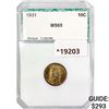 Image 1 : 1931 Mercury Silver Dime PCI MS65
