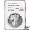 Image 1 : 1993-P American Silver Eagle NGC PF69 UC