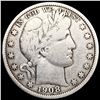 Image 1 : 1908 Barber Half Dollar NICELY CIRCULATED