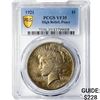 Image 1 : 1921 Silver Peace Dollar PCGS VF35 High Relief