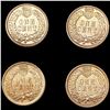 Image 2 : (4) Indian Head Cents UNCIRCULATED