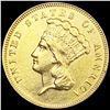 Image 1 : 1878 $3 Gold Piece CLOSELY UNCIRCULATED