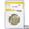 Image 1 : 1946 Walking Liberty Half Dollar PGA MS67
