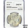 Image 1 : 1927-D Silver Peace Dollar NGC AU58