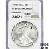 Image 1 : 1993 American 1oz Silver Eagle NGC PF69 Ultra CAM