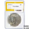 Image 1 : 1935-S Silver Peace Dollar PGA MS64
