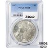 Image 1 : 1887 Morgan Silver Dollar PCGS MS64