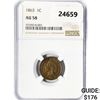 Image 1 : 1863 Indian Head Cent NGC AU58
