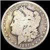 Image 1 : 1891-CC Morgan Silver Dollar NICELY CIRCULATED