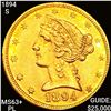 Image 1 : 1894-S $2.50 Gold Quarter Eagle CHOICE BU PL