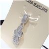 Image 3 : SILVER CUBIC ZIRCONIA PENDANT