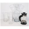 Image 1 : GLASSWARE LOT - LARGE VASE