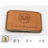 Image 1 : CLARKS GARAGE LTD. LEATHER FACE BELT BUCKLE