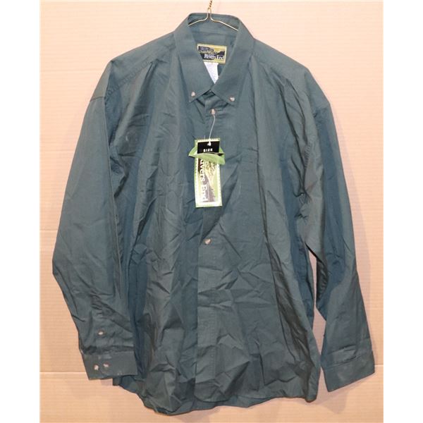 NEW MEN'S RIVERS END WORKSHIRT, GREEN L