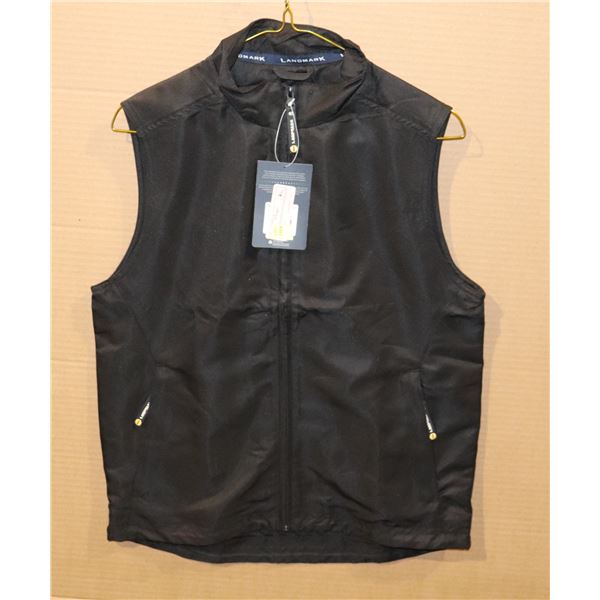 NEW WOMEN'S PIVOT LINED BLACK VEST, SMALL