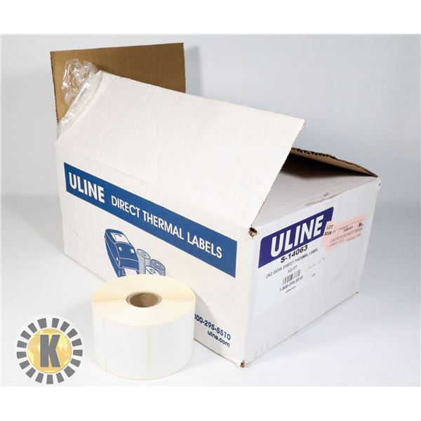 CASE OF UNLINE DIRECT THERMAL LABELS  (2 X 2)