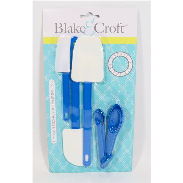 NEW BLAKE & CROFT 9PC KITCHEN UTENSIL SET