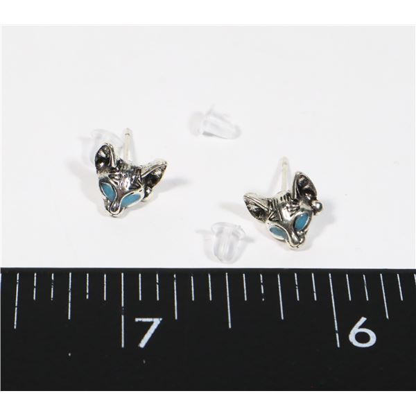 NEW SPHYNX CATS STUD EARRINGS