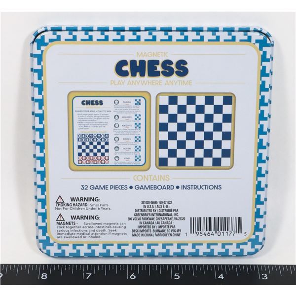 NEW MAGNETIC CHESS GAME AGES 6+