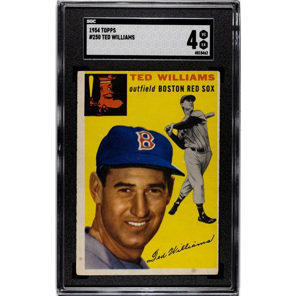 1954 Topps #250 Ted Williams (SCG 4)