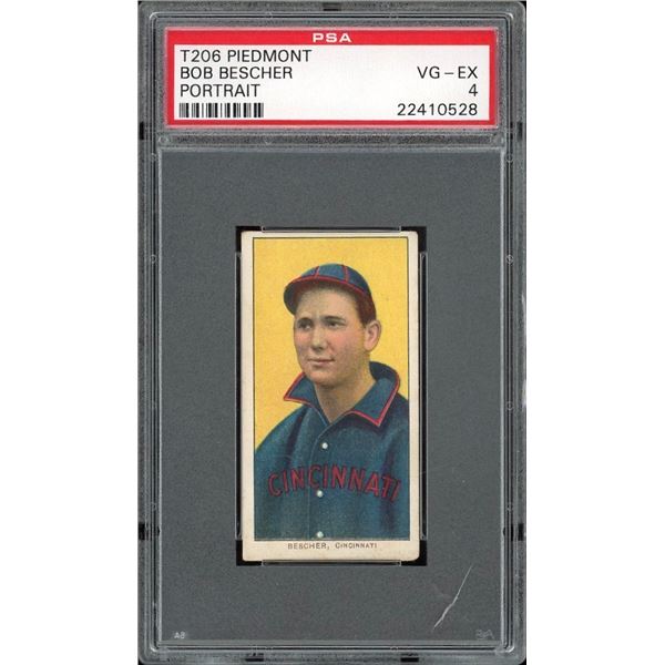 1909-11 T-206 #39 Bob Bescher (PSA 4)