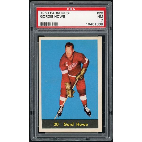 1960-61 Parkhurst #20 Gordie Howe (PSA 7)