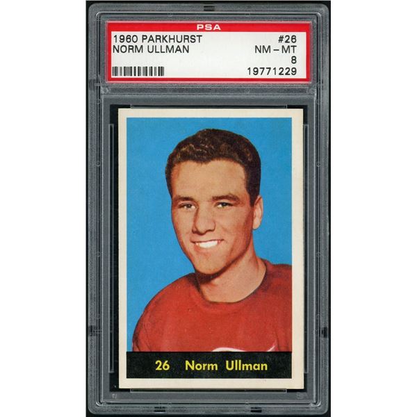 1960-61 Parkhurst #26 Norm Ullman (PSA 8)