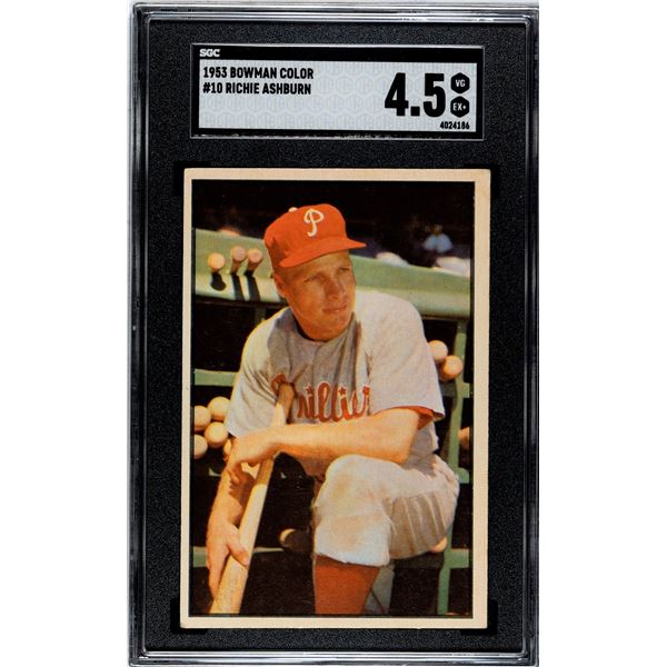 1953 Bowman Color #10 Richie Ashburn (SGC 4.5)
