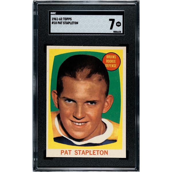 1961-62 Topps #18 Pat Stapleton RC (SGC 7)
