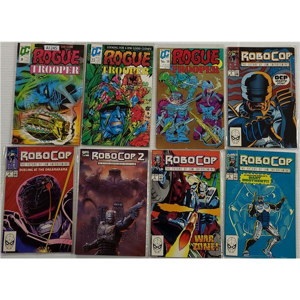 RoboCop & Rogue Trooper Comics X8 (A1245)