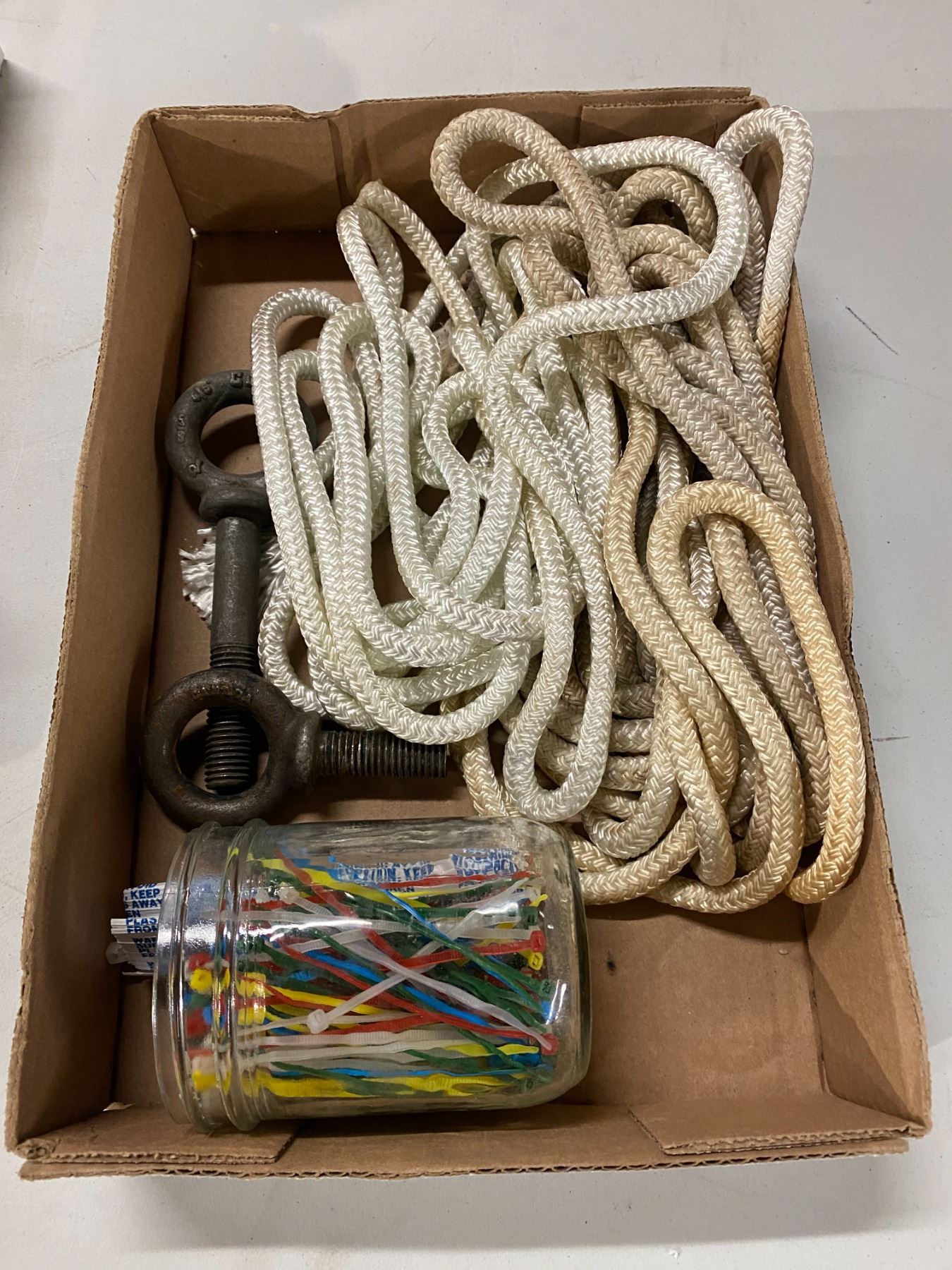 Rope hooks and zip ties