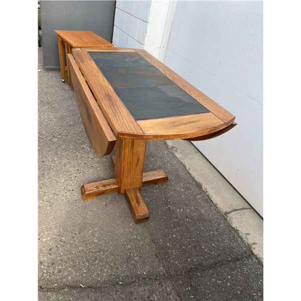 Marble and brass pedistal table