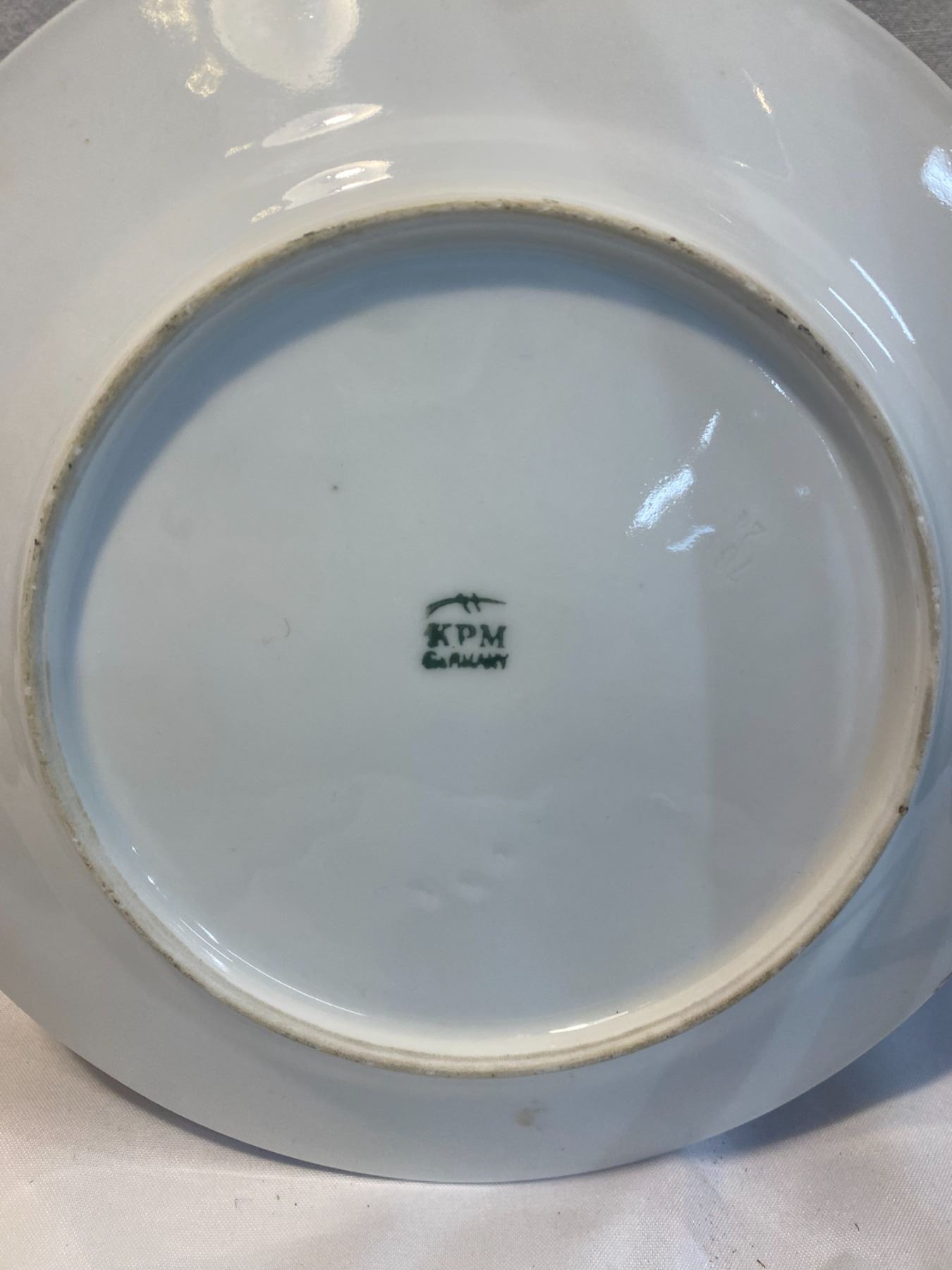 Hand painted KPM Germany porcelain plate 1904-1927