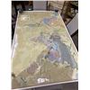 Image 1 : Large laminated world map