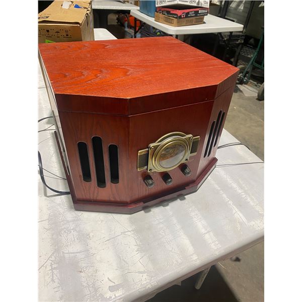 Record player, cd,cassette and radio